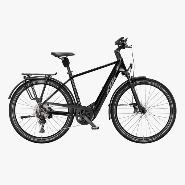Bicicleta elétrica de trekking KTM Macina Style 830 US Diamond Black