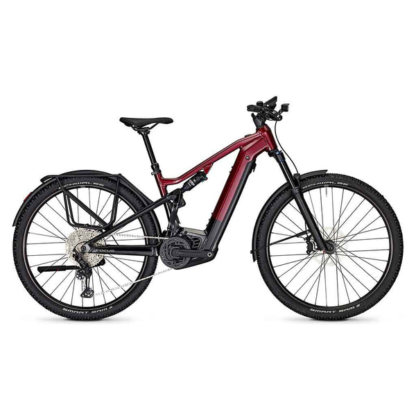 Bicicleta de montanha elétrica com suspensão total THRON2 6.8 EQP, vermelho mogno brilhante / preto mágico brilhante