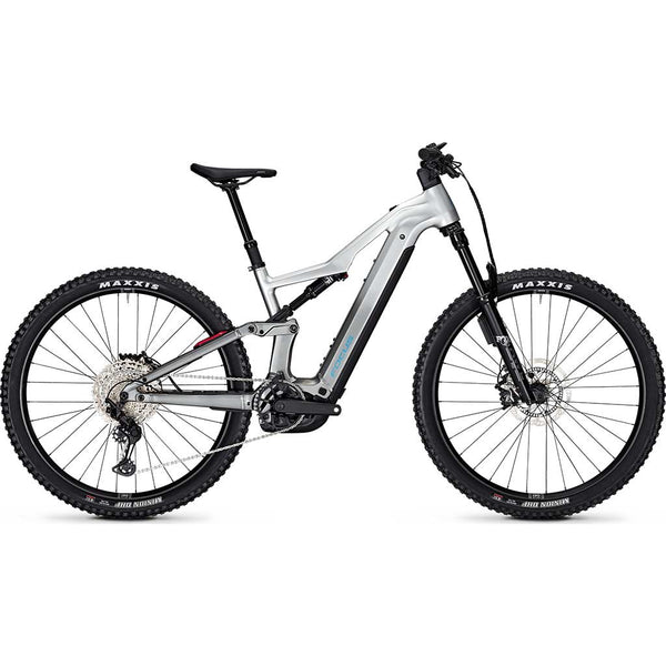 Bicicleta de montanha elétrica com suspensão total THRON2 6.9 ABS - Cinza Aço/Preto Diamante