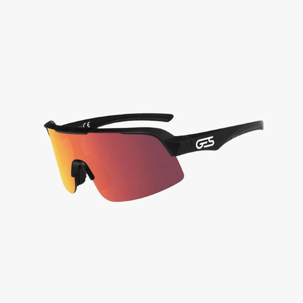 ÓCULOS GES OMEGA LENTES VERMELHO-AMARELO/ARMAÇÃO PRETA
