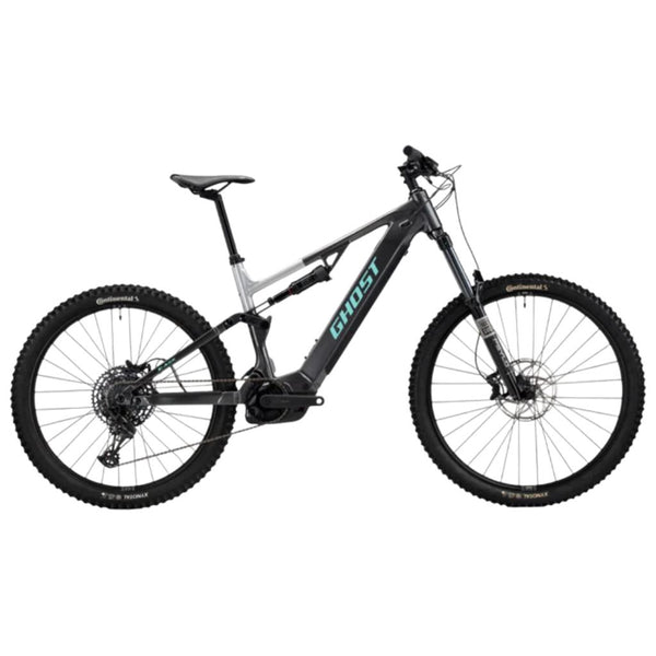 Bicicleta elétrica de montanha E-ASX Universal High, preta brilhante/cinza nebuloso, 2026 