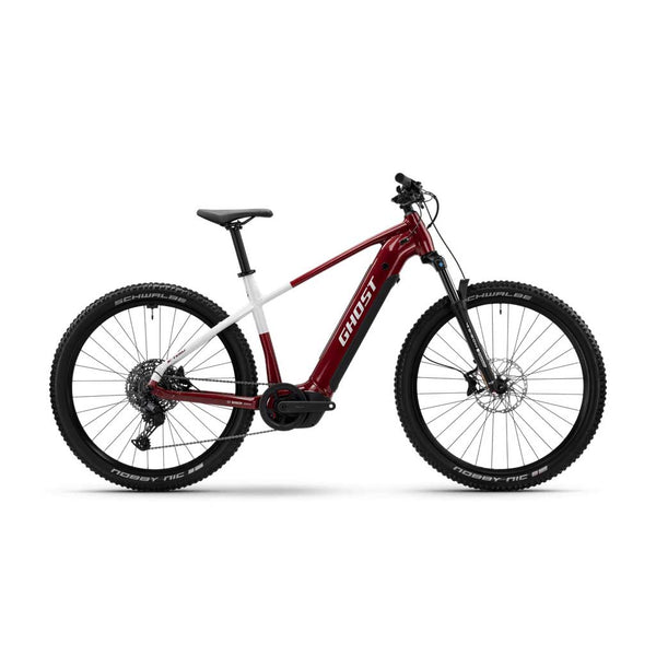 Bicicleta elétrica Ghost E-TERU ADVANCED vermelha 