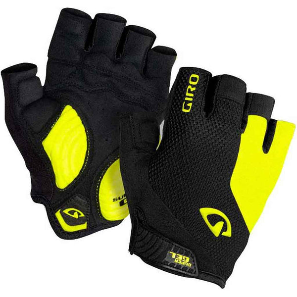 Luvas Giro Strade Dure SG II Pretas/Amarelo Fluorescente