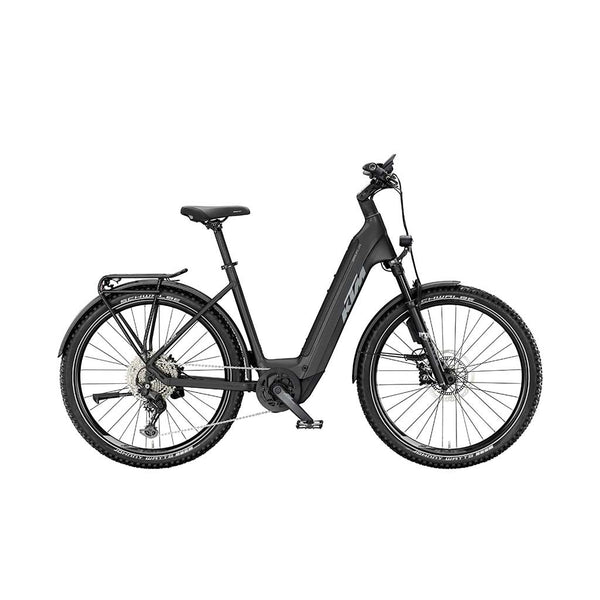 Bicicleta elétrica KTM Macina Prowler Exonic laranja transparente