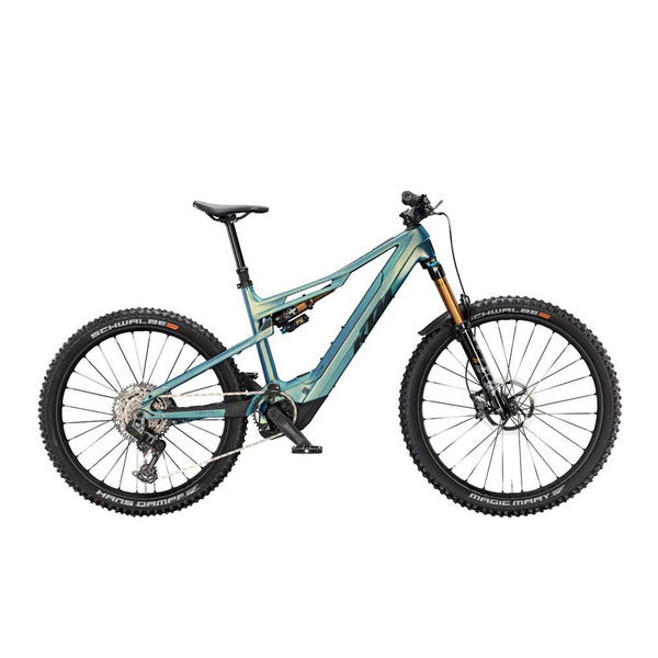 Bicicleta elétrica KTM Macina Prowler Exonic laranja transparente