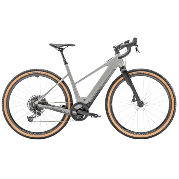 Bicicleta elétrica gravel Moustache Dimanche 29.4 Open 2024 cinzento brilhante