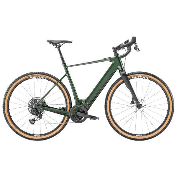 Bicicleta elétrica gravel Mustache Dimanche 29.6 2024 Verde Abeto Brilhante