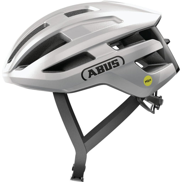 Capacete Abus, PowerDome MIPS, prateado brilhante