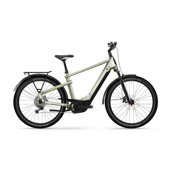 Bicicleta elétrica Winora Yakun X10 High verde marfim brilhante 2026