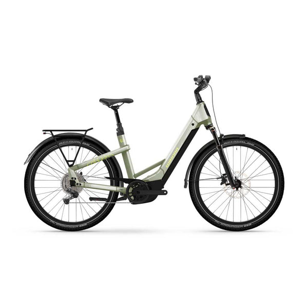 Bicicleta elétrica Winora Yakun X10 Low verde marfim - brilhante 2026
