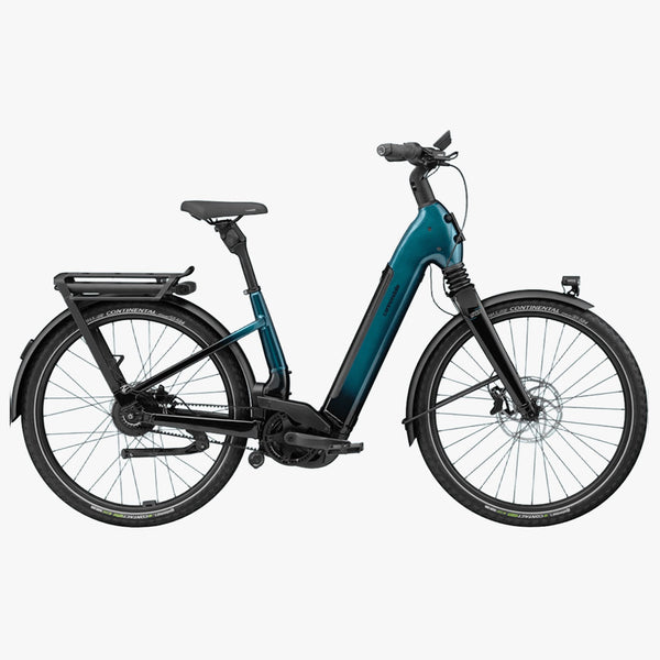 Bicicleta elétrica urbana Cannondale Mavaro 1 Low StepThru na cor Deep Teal