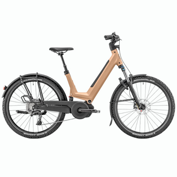 Bicicleta elétrica de trekking Moustache Xroad 6 FS Earth Metal Light 600Wh 2026