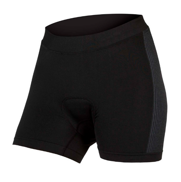 Cueca boxer acolchoada feminina - preta
