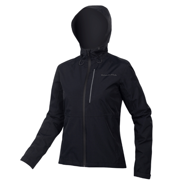 Jaqueta impermeável com capuz Hummvee feminina - preta