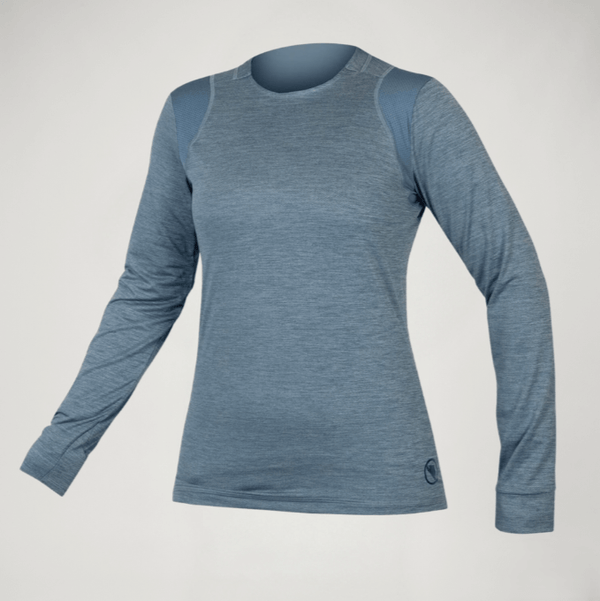 Camisa ENDURA SingleTrack de manga comprida - Azul