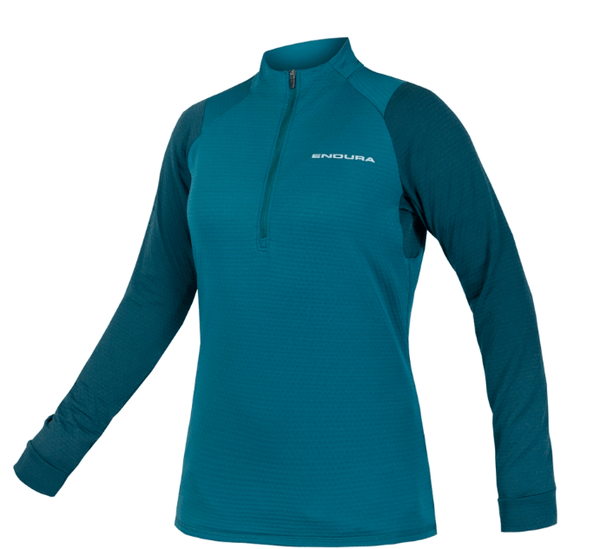 Fleece Feminino Singletrack - Azul-petróleo Profundo
