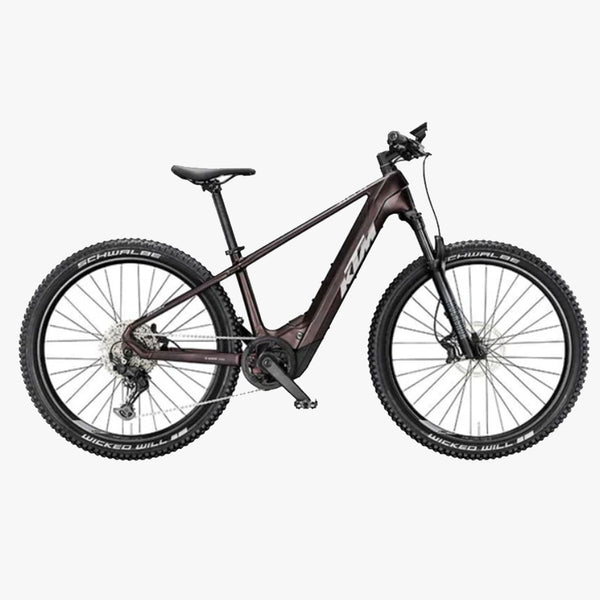 Bicicleta elétrica KTM Macina Prowler Exonic laranja transparente