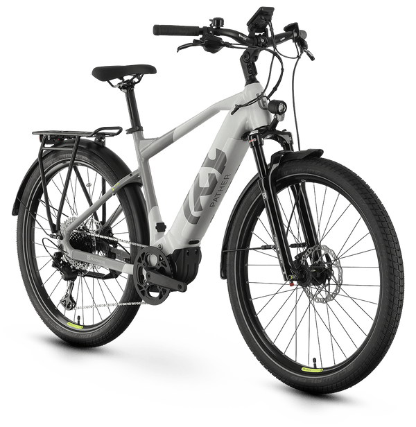 Bicicleta elétrica Husqvarna Pather 2 cinza - quadro fechado