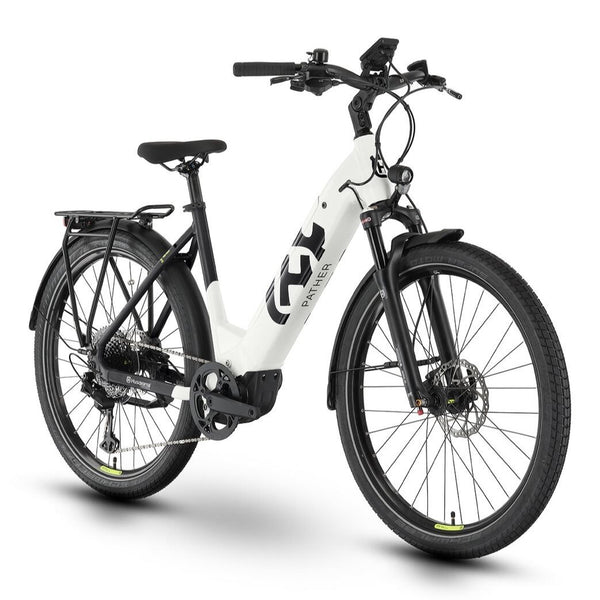 Bicicleta elétrica Husqvarna Pather 2 preta - quadro aberto