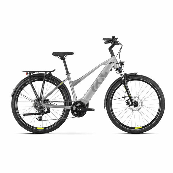 Bicicleta elétrica Husqvarna Pather 2 cinza - quadro semiaberto