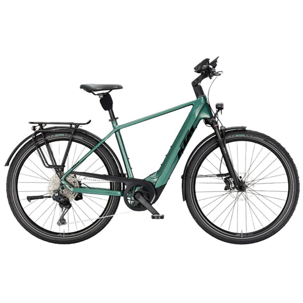 Bicicleta elétrica de trekking KTM Macina Style 820 DI2 H Verde Oxigénio