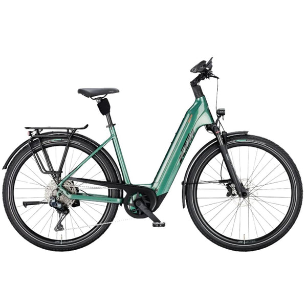 Bicicleta elétrica de trekking KTM Macina Style 820 DI2 US Oxygen Green