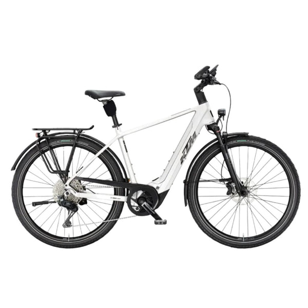 Bicicleta elétrica de trekking KTM Macina Style 820 H branca