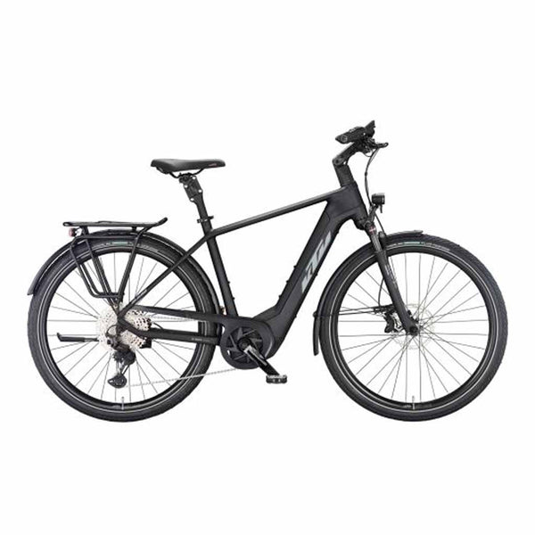 Bicicleta elétrica de trekking KTM MACINA STYLE 720 US 46 PRETO FOSCO (CINZA+VERDE) 2026 