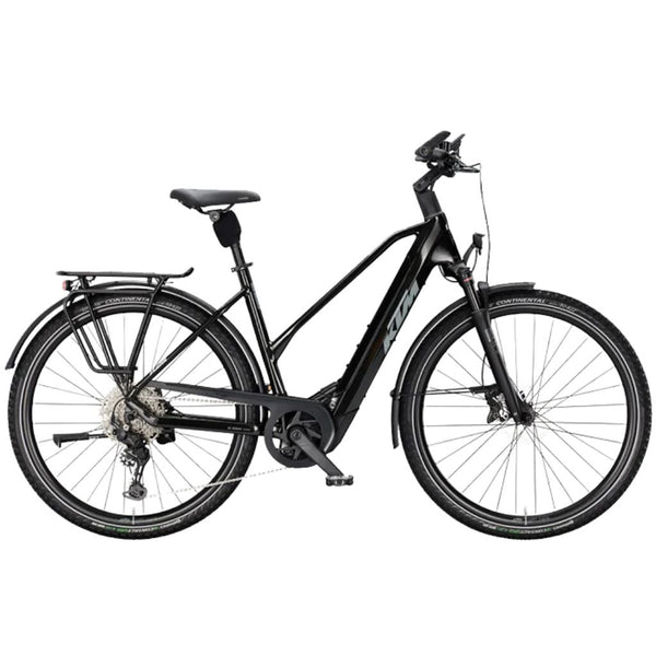 Bicicleta elétrica de trekking KTM Macina Style 830 US Diamond Black