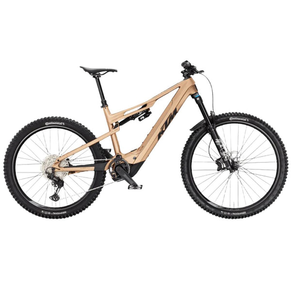 Bicicleta elétrica KTM Macina Prowler Exonic laranja transparente