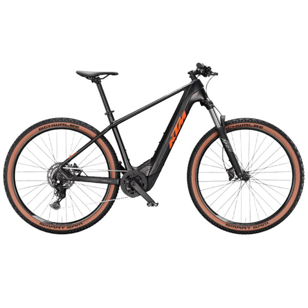 Bicicleta elétrica KTM Macina Prowler Exonic laranja transparente