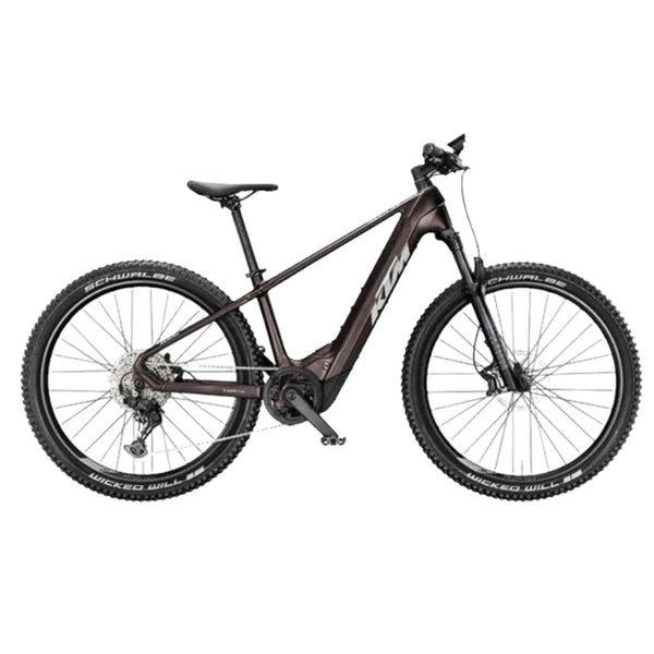 Bicicleta elétrica KTM Macina Prowler Exonic laranja transparente