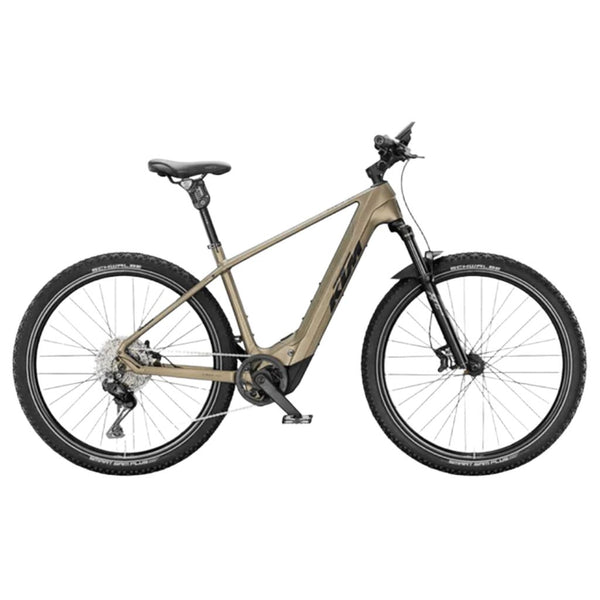 Bicicleta elétrica KTM Macina Prowler Exonic laranja transparente