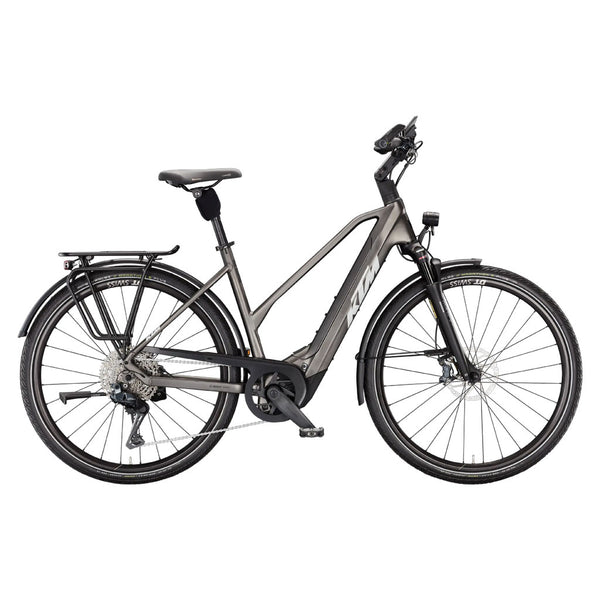Bicicleta elétrica de trekking KTM Macina Style 810 DI2 D, cinzento metalizado, ano 2026 