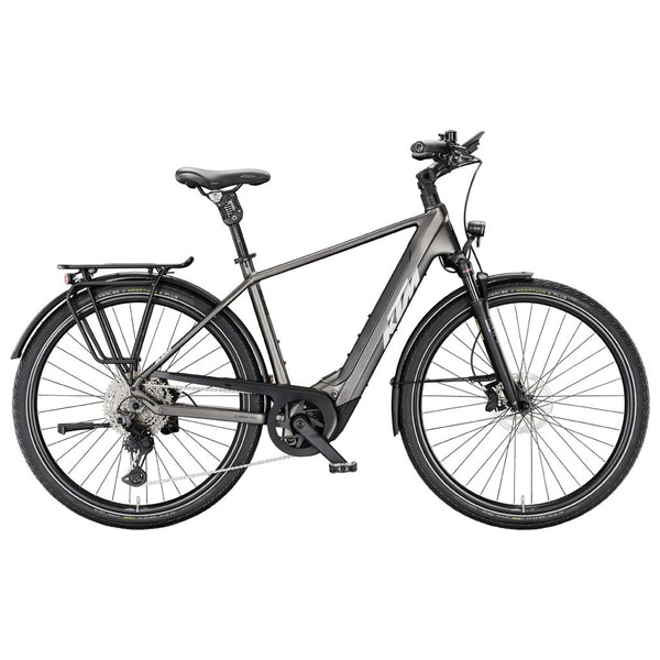 Bicicleta elétrica de trekking KTM Macina Style 820 XL H, cinzento mate.