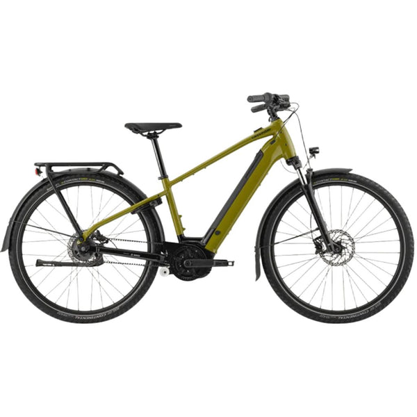 Bicicleta elétrica urbana Cannondale Mavaro 4 29U verde azeitona