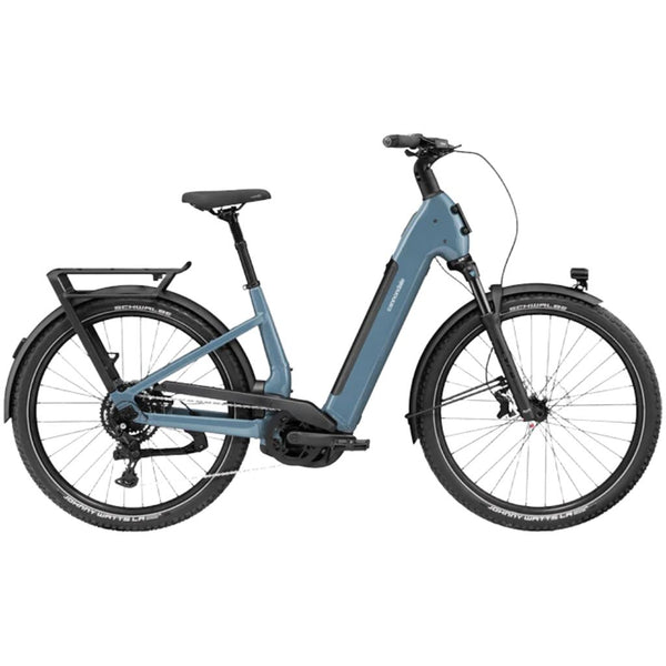 Bicicleta elétrica urbana Cannondale U Tesoro 2 Low StepThru Storm Cloud 