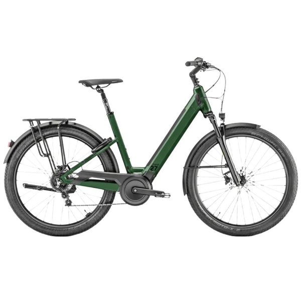 Bicicleta elétrica urbana Moustache Mardi 27.4 Open 500WH 2025 Verde Abeto Brilhante
