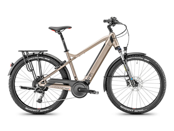 Bicicleta elétrica Mustache Samedi 27 Xroad 4 Titanium brilhante