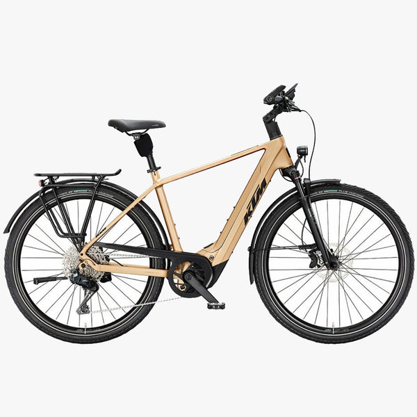 Bicicleta elétrica de trekking KTM Macina Style 820 DI2 H Golden Dust Matt