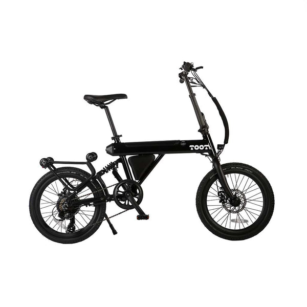 Bicicleta elétrica dobrável TOOT preta