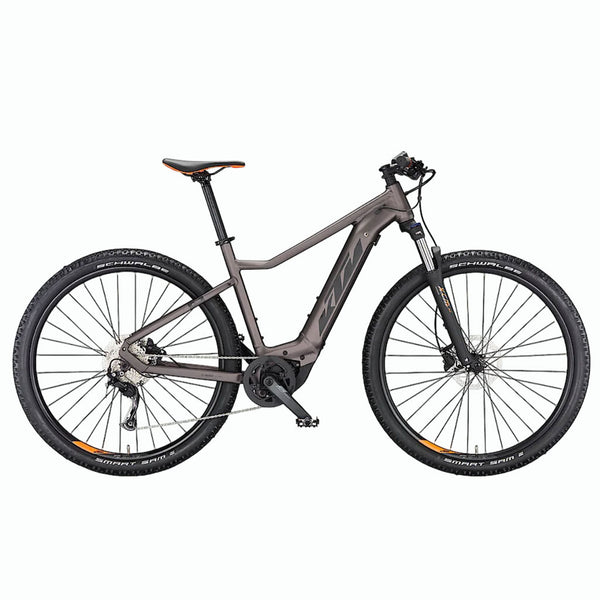 Bicicleta elétrica de montanha KTM Macina Race 592 Elderberry Matt