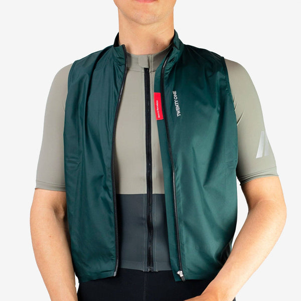 Colete Verde Vento de Fábrica 