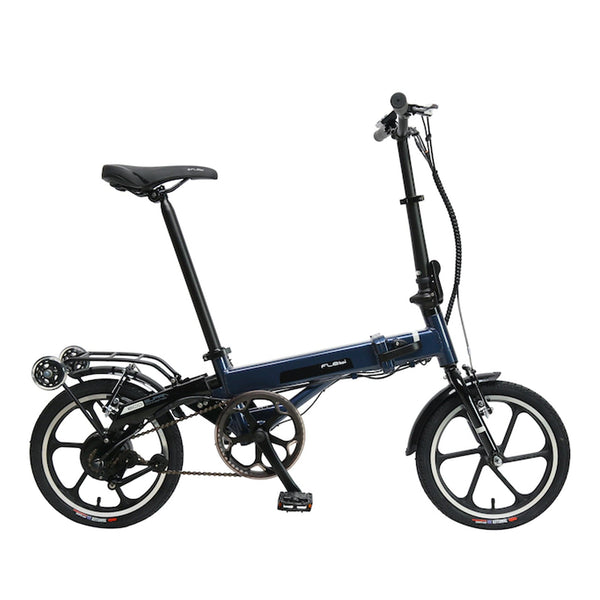 Bicicleta elétrica dobrável Flebi Supra Eco Navy + acelerador