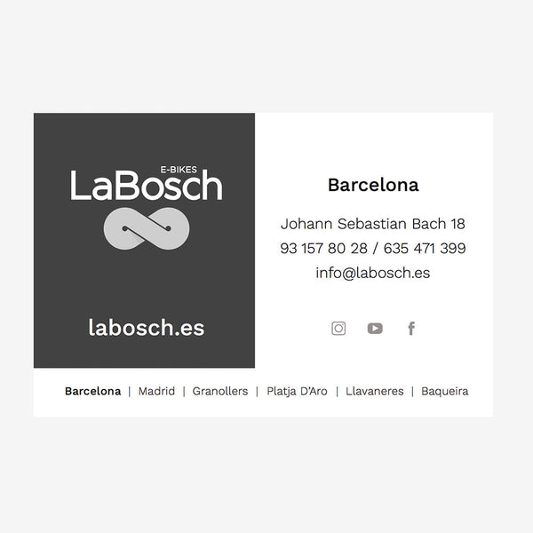 Cartões LaBosch Barcelona
