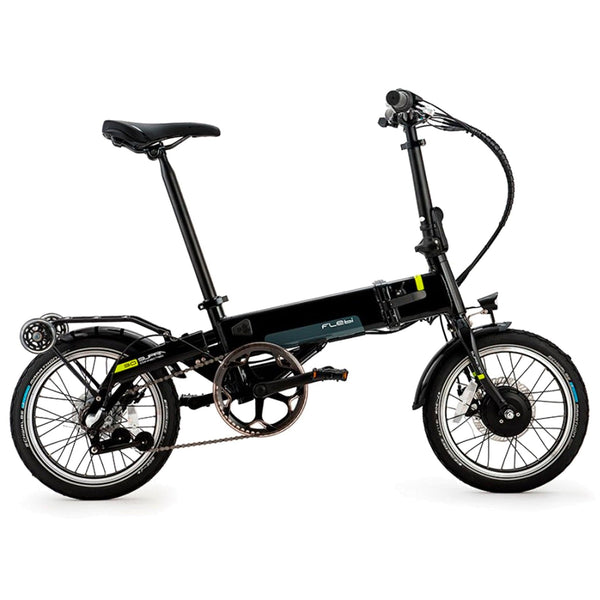 Bicicleta elétrica dobrável Flebi Supra 3.0 preta + acelerador
