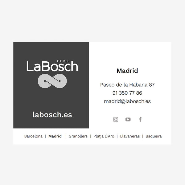 Cartões LaBosch Madrid