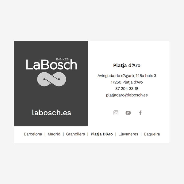 Cartões LaBosch Platja d'Aro